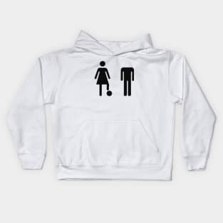 His Head = My Football - Graphic Unisex Kids Hoodie